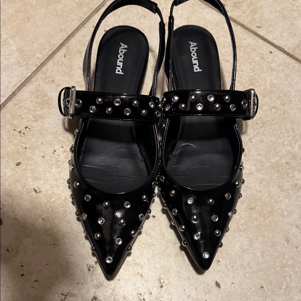 Abound Black Studded Heels
